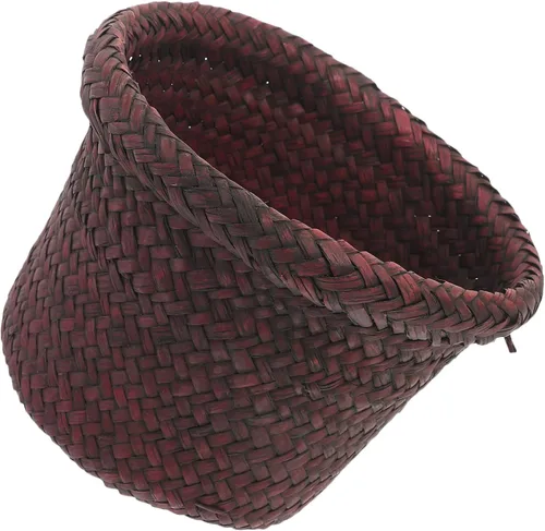 Miniatura 2 de NUOBESTY Cesta redonda de hierba marina: 5.5 x 7.1 pulgadas, cubierta de macetas tejidas, contenedores de macetas - Cesta de mimbre para plantas