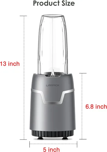 Miniatura 8 de Batidora de Smoothies, Licuadora Personal de 1100W para Batidos y Smoothies, Combo de Licuadoras y Molinillo para Cocina con 2 * 22 Oz Vasos Para