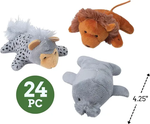 Miniatura 2 de Fun Express Juego de 25 piezas de animales de peluche de mini zoológico – Juguetes – Peluches – Zoológico y Safari de peluche – Suministros