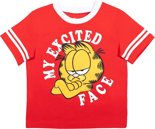 Miniatura 2 de Conjunto de camiseta de manga corta y pantalones cortos de malla atlética de Garfield