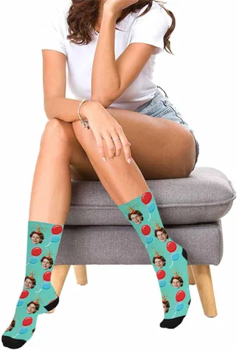 Miniatura 97 de Artsadd Calcetines personalizados para mujeres y hombres, amantes de los perros y gatos, regalos divertidos unisex personalizados