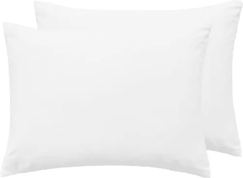 Miniatura 10 de Fundas de almohada suaves 100% algodón con cremallera, fundas de almohada acogedoras y ligeras, protector de almohada de fácil cuidado, juego de 2