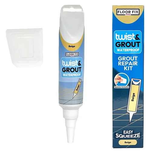 Miniatura 11 de Floor-Fix Pro Twist & Grout Kit de reparación – Reparación de lechada impermeable premezclada & Alternativa de bolígrafo de pintura de lechada