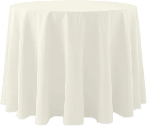 Miniatura 36 de Ultimate Textile Cotton-Feel - Mantel redondo de 90 pulgadas para comedor, color berenjena, color morado