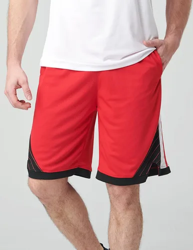 Miniatura 4 de Liberty Imports Paquete de 5 pantalones cortos de baloncesto atléticos de secado rápido para hombre, entrepierna de 9 pulgadas con bolsillos, ropa