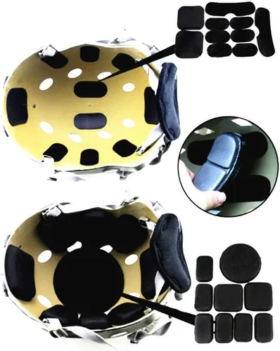 Miniatura 4 de Kit universal de acolchado para casco, almohadillas de espuma para casco de motocicleta al aire libre, juego de almohadillas de repuesto para casco
