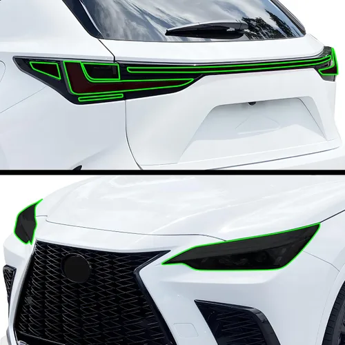 Miniatura 7 de BOGAR TECH DESIGNS Kit PPF de faros delanteros completos compatible con Lexus NX 2022-2026, sujetador transparente