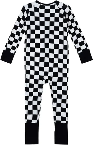 Miniatura 2 de Pijama de viscosa de bambú para bebés, niños y niñas, sin pies, con cremallera, ropa de dormir y jugar, mameluco de una pieza
