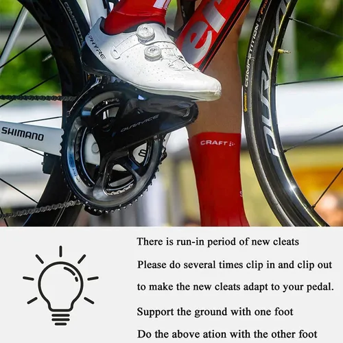 Miniatura 8 de Thinvik Juego de fundas de goma para tacos de bicicleta, tacos de bicicleta con fundas para tacos Shimano SPD-SL