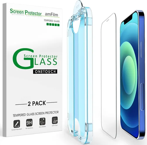 Miniatura 14 de amFilm Protector de Pantalla OneTouch para iPhone 17 Pro 6.3'' + Protector de Lente de Cámara Instalación de Alineación Automática Sin Burbujas