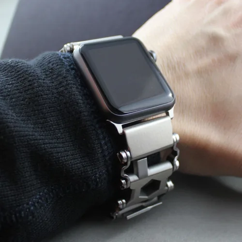 Miniatura 3 de Adaptador de reloj Samsung de acero inoxidable compatible con la pulsera Leatherman..