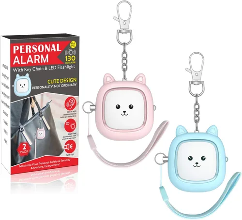 Miniatura 10 de Safe Sound - Alarma personal con sonido de 130 dB, sirena fuerte, alarma de seguridad con luz LED, sirena de seguridad de sonido personal