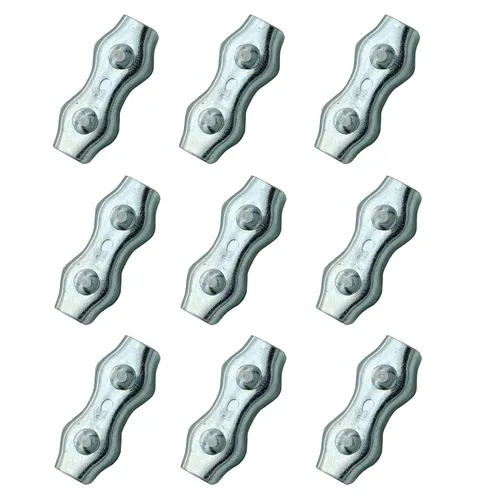 Conectores de cuerda polivinílicos M5, conectores de acero galvanizados empalmador de alambres para alambres eléctricos de las cercas (10)