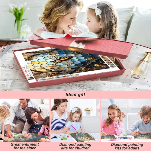 Miniatura 2 de Stalente Kits de pintura de diamantes para adultos, kits de arte de diamantes 5D para principiantes, pintura de diamante redonda para decoración