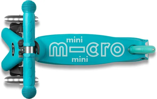 Miniatura 11 de Micro Kickboard Mini scooter LED para niños de 2 a 5 años Niños de hasta 110 libras Diseño de 3 ruedas inclinadas para dirigir Barra en T