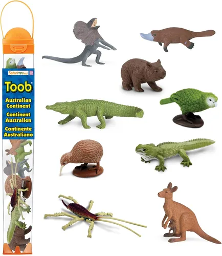 Safari Ltd. Figuras de juguete del continente australiano | Colección TOOB | No tóxicas y sin BPA | Animales de juguete | Adecuadas para edades de 3