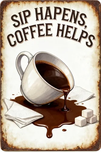 Miniatura 14 de Life is too short for bad coffee cartel de metal de 8 x 12 pulgadas, decoración de pared retro para la cueva del hombre, hogar, bar, cocina, garaje