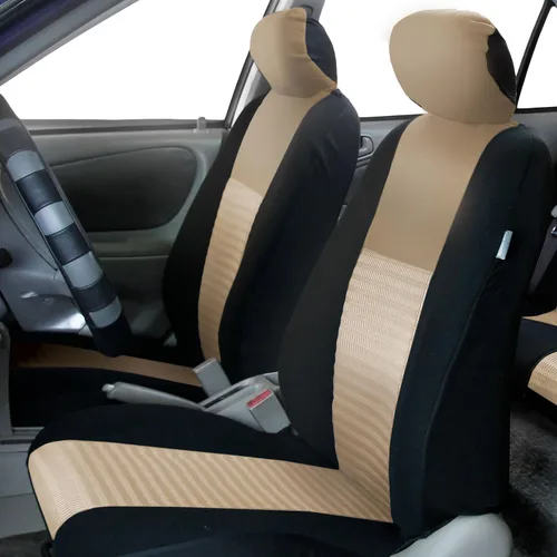 Miniatura 2 de FH Group Juego combinado: Trendy Elegance 3D Air Mesh Juego completo de fundas de asiento de coche, bolsa de aire y listo para dividir