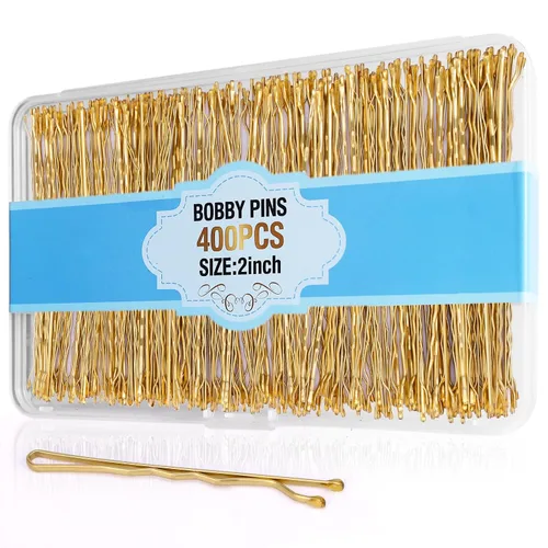 Miniatura 9 de 400 Piezas Horquillas Bobby Negras, Horquillas Bobby Curvas Premium para Cabello Castaño y Rubio con Sujeción Segura y Sin Dolor, Horquillas Bobby