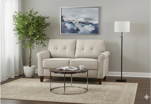 Miniatura 12 de Container Furniture Direct Kouchouk - Muebles de sala de estar de terciopelo cómodos de tres plazas, sofá moderno de mediados de siglo, sofá biplaza