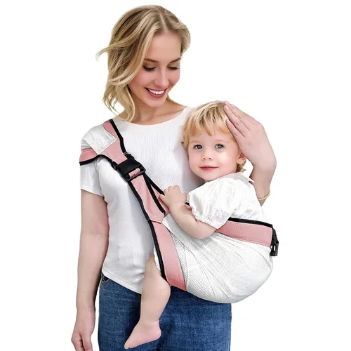 Miniatura 17 de Portabebés Eslinga Portabebés para Niños Pequeños Portabebés Niños Niñas Recién Nacidos a Niños Pequeños Seguro Ajustable Antideslizante Bebé Semi