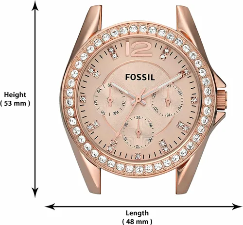 Miniatura 5 de Fossil Riley - Reloj para mujer con detalles de cristal y pulsera de acero inoxidable