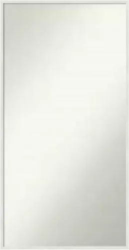 Miniatura 598 de Amanti Art Espejo de baño blanco para sobre el fregadero, 32 x 45 pulgadas, espejo de tocador rectangular blanco esbelto, marco de madera moderno
