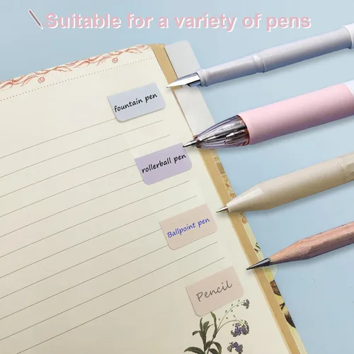 Miniatura 5 de Potanro Pestañas adhesivas 720 pestañas de color para cuadernos de 1 pulgada, pestañas de anotación para escritura, pestañas de página