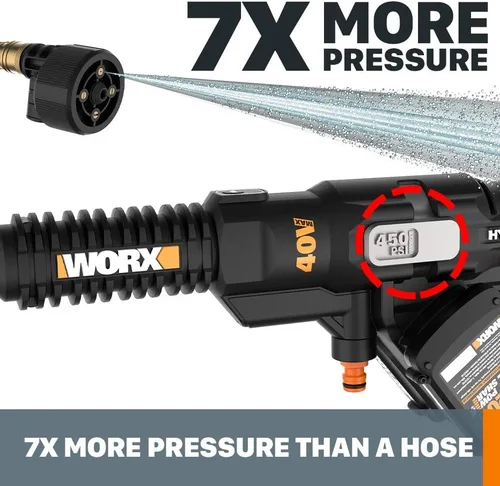 Miniatura 2 de Worx 40V (2.0Ah) Power Share Hydroshot Limpiador a presión portátil - WG644.9 (Solo herramienta)