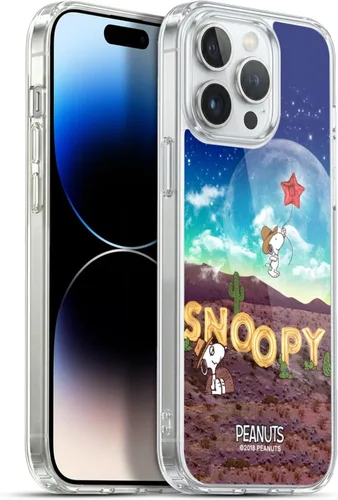 Miniatura 173 de Head Case Designs Funda de gel con licencia oficial de Peanuts Nebula Cactus Needles Snoopy Space Cowboy [protección de grado militar] compatible
