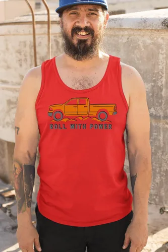 Miniatura 58 de Tee Hunt Camisetas gráficas y camisetas sin mangas para hombre Roll with Power Pickup Truck