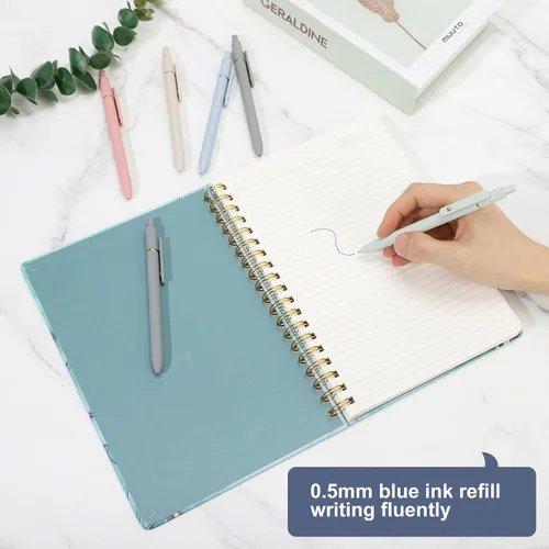 Miniatura 5 de Ddaowanx Bolígrafos de gel coloridos, punta fina retráctil de 0.5mm, bonitos bolígrafos con escritura y bocetos de colores, esenciales