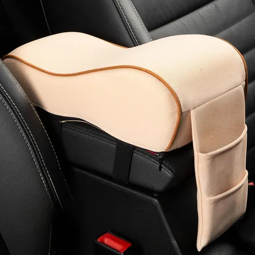 Cojín para reposabrazos de automóvil, almohada para reposabrazos de consola central automática, consola de espuma viscoelástica con soporte para