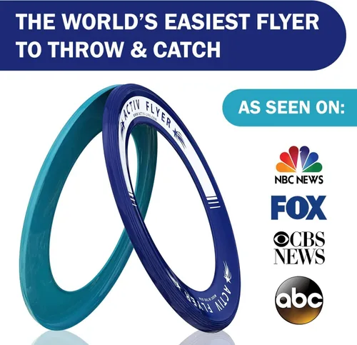 Miniatura 2 de Activ Life Kid’s Flying Rings (2 Pack) They Fly Straight & Don’t Hurt, 80% Lighter Than Standard Rings - Replace Screen Time with Healthy Family Fun