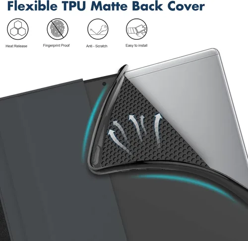 Miniatura 6 de Dteck - Funda para tablet Kindle Fire 7, funda protectora completa con función atril ajustable y función de encendido y apagado automático