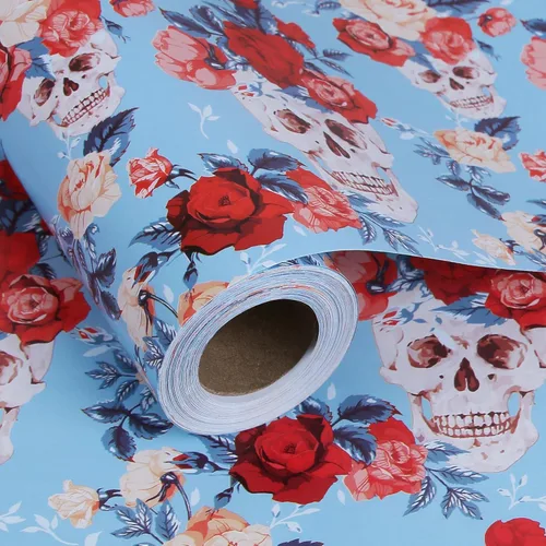 Miniatura 24 de Aimyoo - Rollo de papel de regalo floral kraft - Rollo jumbo - 30 pulgadas x 33 pies - Papel de regalo vintage con flores para todas las ocasiones
