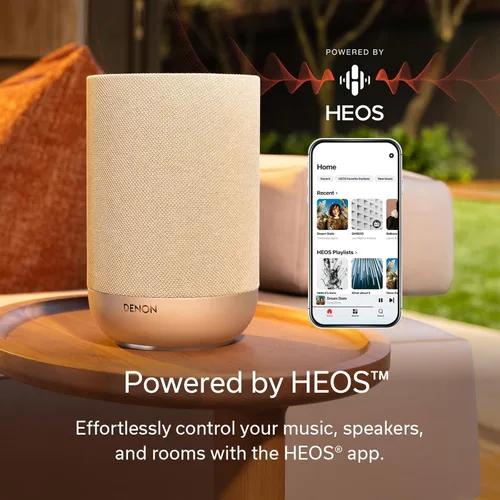 Miniatura 5 de Denon Home 200 Altavoz, altavoz inalámbrico con estéreo y música Dolby Atmos 3D, dispositivo de audio para el hogar, control de música HEOS