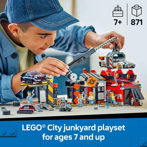 Miniatura 2 de LEGO City Desguace con Coches - Figuras de Juguete de Construcción y Juego para Niños, Niños y Niñas, a Partir de 7 Años - Juguete de Aprendizaje