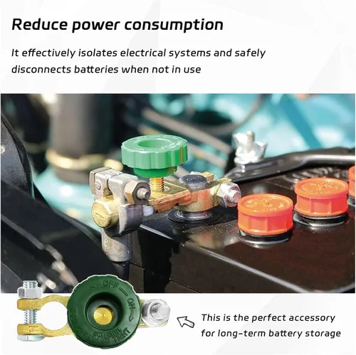 Miniatura 5 de Dickno Interruptor de Desconexión Rápida de Batería de Poste Superior, Interruptor Maestro Aislador de Batería Automática para Corte de Desconexión