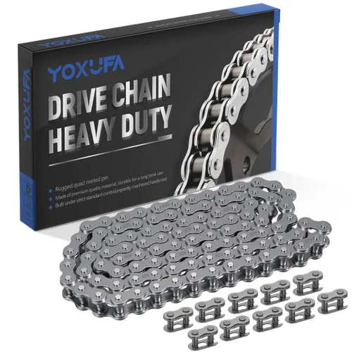 YOXUFA 420 cadenas 102 eslabones para CRF50 XR50 PW80 SSR Tao Tao Coolster 110cc 125cc Pit Dirt Bike 4 Wheeler ATV Quad Kazuma Baja Ice Bear Lifan