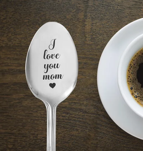 Miniatura 2 de I Love You Mom - Cuchara grabada para mamá, regalo para Navidad, cumpleaños, Acción de Gracias, cucharas, idea de regalo para mujeres, regalo