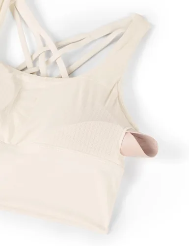 Miniatura 6 de CRZ YOGA Naked Feeling Criss Cross Longgline - Sujetadores deportivos para mujer, sin varillas, acolchados, con tirantes delgados, para yoga