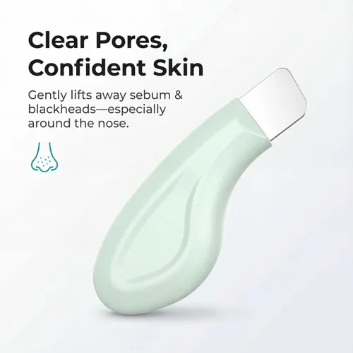 Miniatura 7 de Sookga Herramienta Removedora de Puntos Negros, Raspador Facial de Silicona para Limpieza Profunda, Espátula Facial Exfoliante, Removedor de Puntos