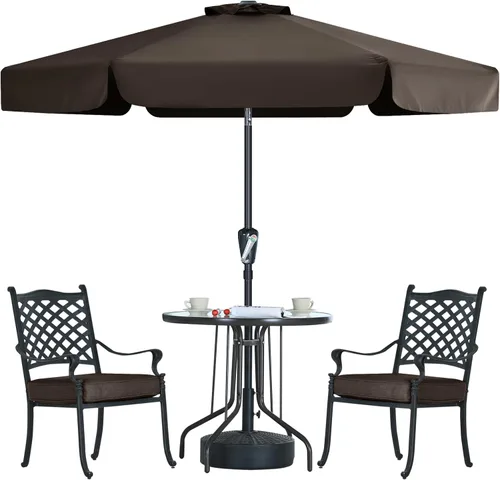 Miniatura 34 de MASTERCANOPY Sombrilla de Patio Valance para Mesa de Exterior Market - 8 Varillas (9 pies, Turquesa)