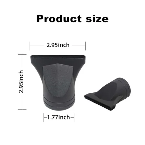 Miniatura 6 de 2 piezas YAFIYGI - Accesorio universal para secador de pelo, boquilla sopladora de plástico para reemplazar la herramienta profesional de peluquería