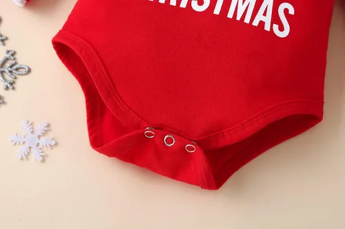 Miniatura 5 de VINUOKER Ropa de Navidad para bebé, conjuntos de ropa de Navidad para Año Nuevo, 3 piezas, conjuntos de ropa infantil