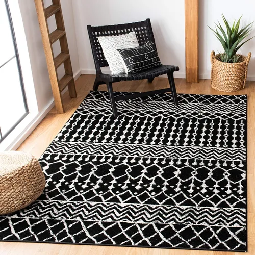 Miniatura 61 de SAFAVIEH - Alfombra de 4x6 de la colección Tulum, modelo TUL270G, diseño marroquí bohemio desgastado, no suelta pelusa y fácil de limpiar, ideal