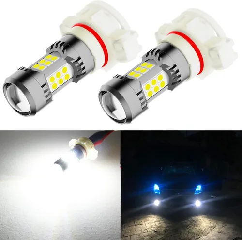 Miniatura 9 de Phinlion Bombillas LED antiniebla H10, 3200 lúmenes color azul hielo, súper brillantes PY20D 9145, focos antiniebla de repuesto para coches