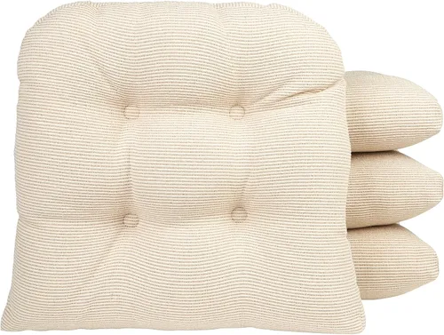 Miniatura 54 de Klear Vu Gripper Overstuffed - Cojines universales antideslizantes para silla de comedor para decoración de cocina o uso de oficina, almohadilla