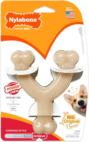 Miniatura 8 de Nylabone Wishbone Power Chew - Juguete masticable para perros pequeños de hasta 25 libras